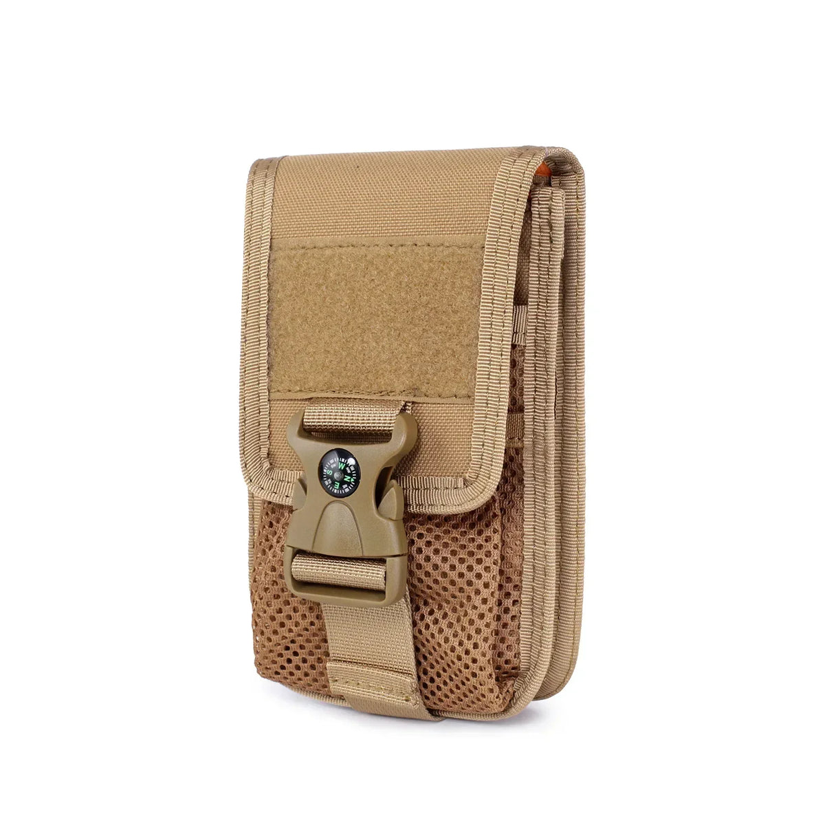 Molle Double-layer Phone Pouch Compass Card Holder Wallet Outdoor Camping Hiking Hunting Accessories EDC Tool Waist Pack Bag