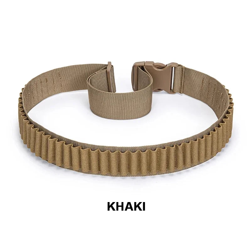 50 Rounds Rifle Bullet Cartridge Bandolier 556 Ammo Belt Shell Holder Hunting Sporting Shooting for 308 Cal. 30-06 .762