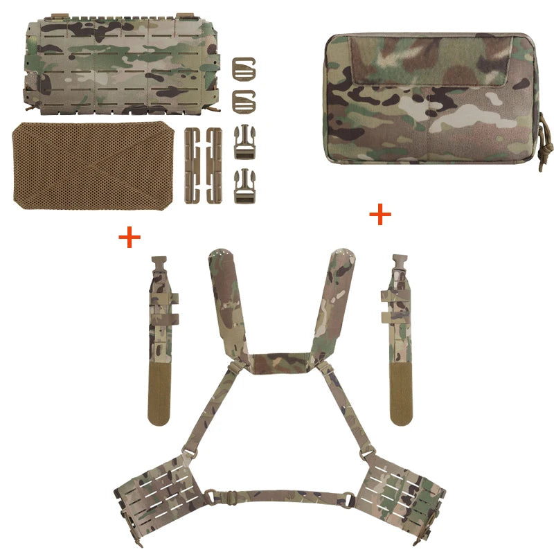 Tactical ARC Chest Rig Kit With ARC V3 Multi-purpose MOLLE Mag Pouch And ARC GP Pouch Quick Release