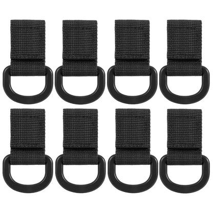 New Tactical Multifunction Nylon Molle Webbing Belt D-Ring Carabiner Magic Tape Hanging Keychain Backpack Hook Molle Buckle