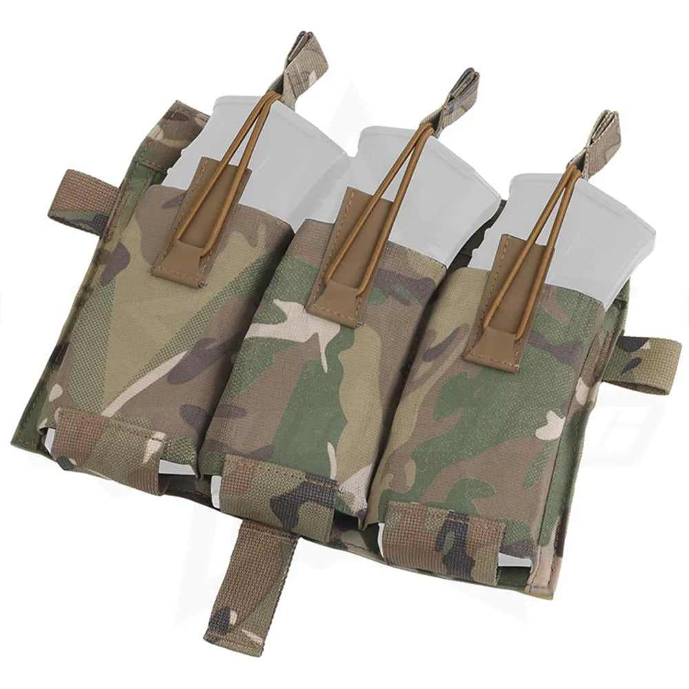 OPHIDIAN Tac 556 Magazine Pouch Molle Hunting Vest SPC JPC Plate Carrier Front Panel Triple M4 Mag Holder Bag Paintball Airsoft