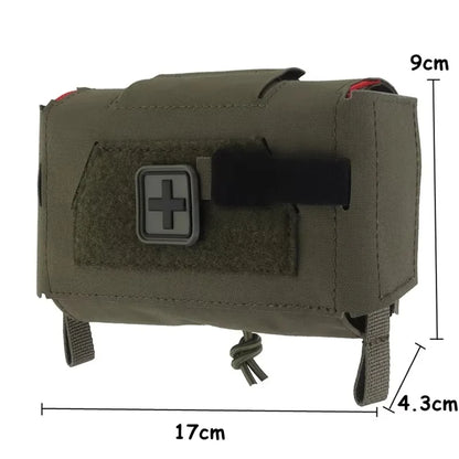 Outdoor Hunting Compact Trauma Pouch Ambidextrous Rapid Deployment  Tactical Medical First Aid Bag EDC Molle Pouch