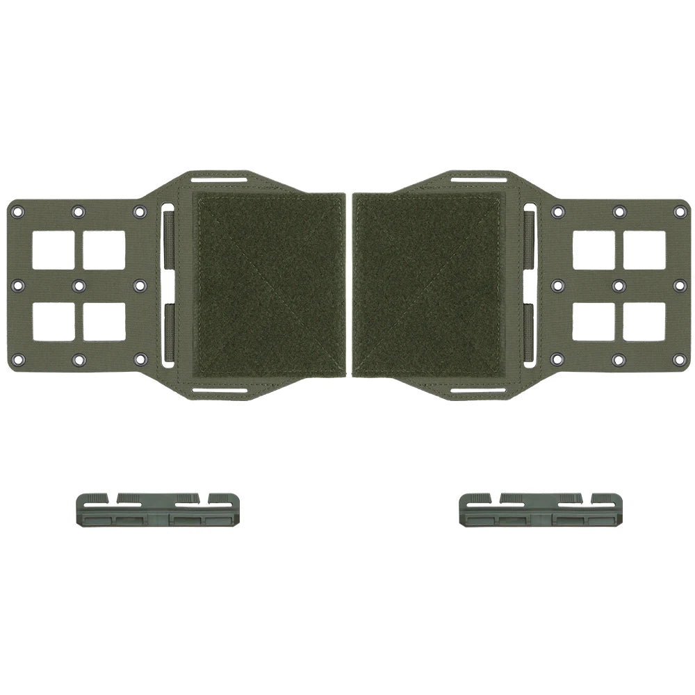2Pcs LV119 Tactical Vest Plate Carrier MOLLE Expander Wing Radio/556 Mag Pouch Chassis Holder Quick Release Girdle Slide Buckle