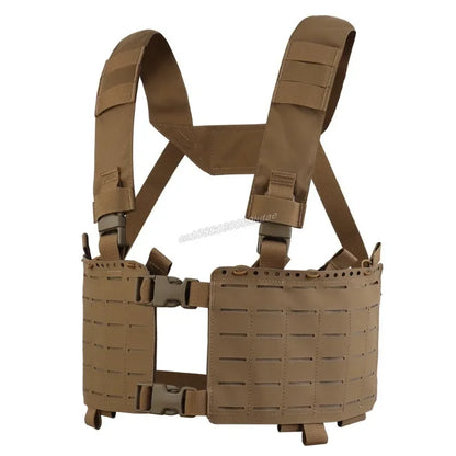 Tactical Alpha Chest Rig with Expansion Pack SS Style Load Bearing Vest (LBV) Alpha Expander Kit Pouch 34A Split MOLLE Equipment