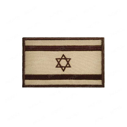 Israel Flag Embroidered Patches PVC Rubber Israeli Sticker Appliqued For Clothing