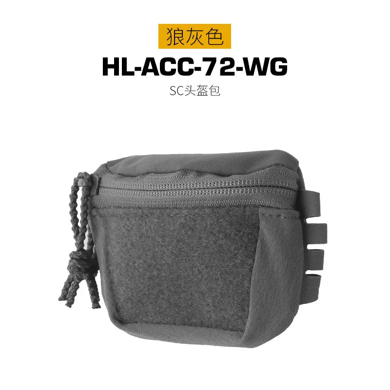 Tactical Helmet Rear Bag SC Style Brain Battery Pouch Hook&Loop NVG Battery Box Storage for Hunting Fast Helmet Gear Accessories
