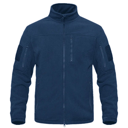 Hunting Autumn Winter Men's Stand Collar Fleece Coat Jacket Thermal Mid-Rise Jacket