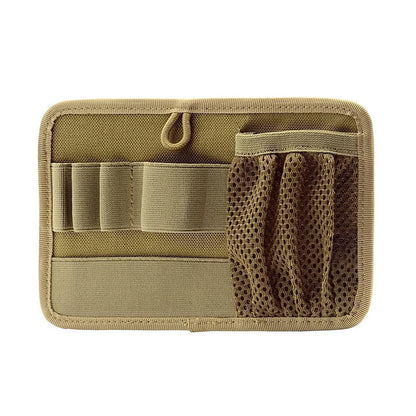 Tactical EDC Mesh Storage Pouch Hook Fasteners Modular Panel Organizer Adhesive Backboard Backpack Vest Expansion Accessory Bag