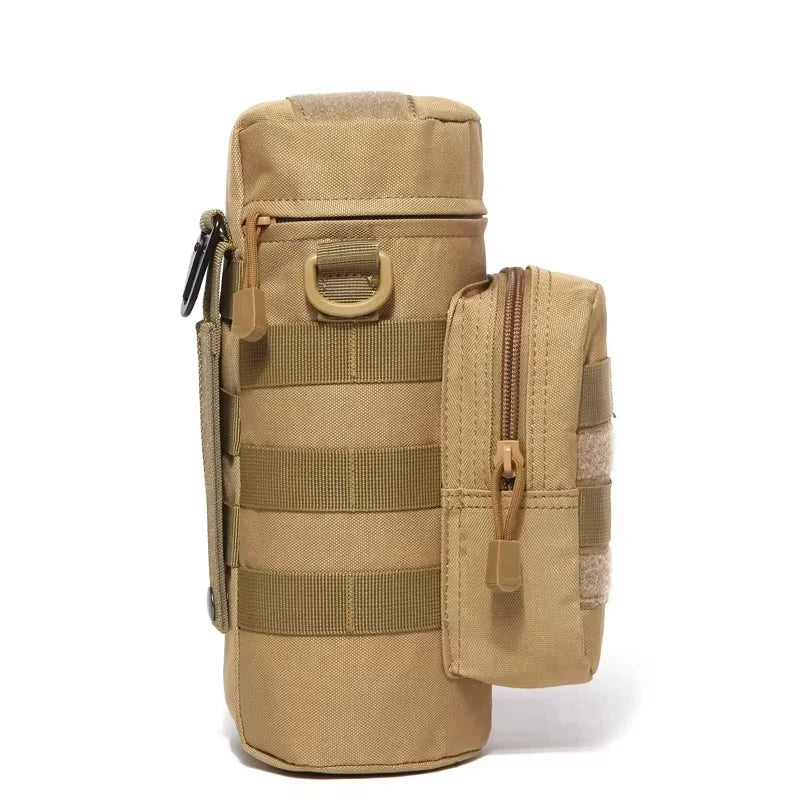 Tactical Molle Water Bottle Pouch - Durable Carrier for Outdoor Travel, Camping, Hiking, Cycling, Fishing & Hunting