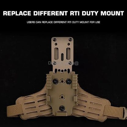 Tactical Holster Combination Adapter MHA QLS Side Kit Thigh Drop Leg Tactical Quick Pull Molle Hunting Comfortable Airsoft Gear