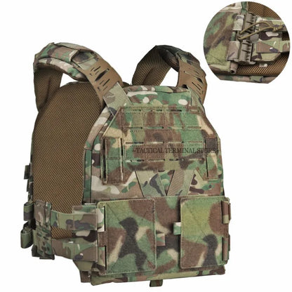 KZ Plate Carrier Hunting Equipment Low Profile Combat Body Armor MOLLE Quick Release Airsoft Lightweight Tactical Vest