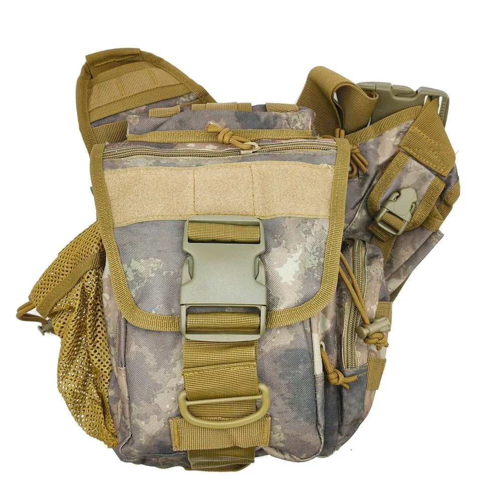 Outdoor Waterproof Hunting Messenger bag camo Shoulder Bag Cycling Crossbody Chest Single Bag Travel Climbing Camping Handbag