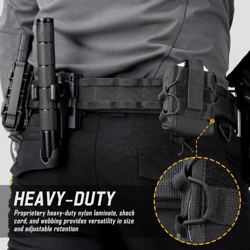 Molle Tactical Handcuffs Pouch Shackles Holder Case Universal Handcuffs Holster Quick Release Standard Chain Cuffs for Vest