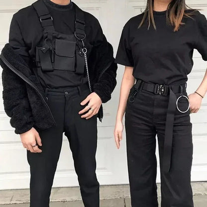 Functional Tactical Chest Bag Vest For Men Fashion Bullet Hip Hop Vest Streetwear Bag Kanye Women Hip-hop Chest Rig Bag Clothes