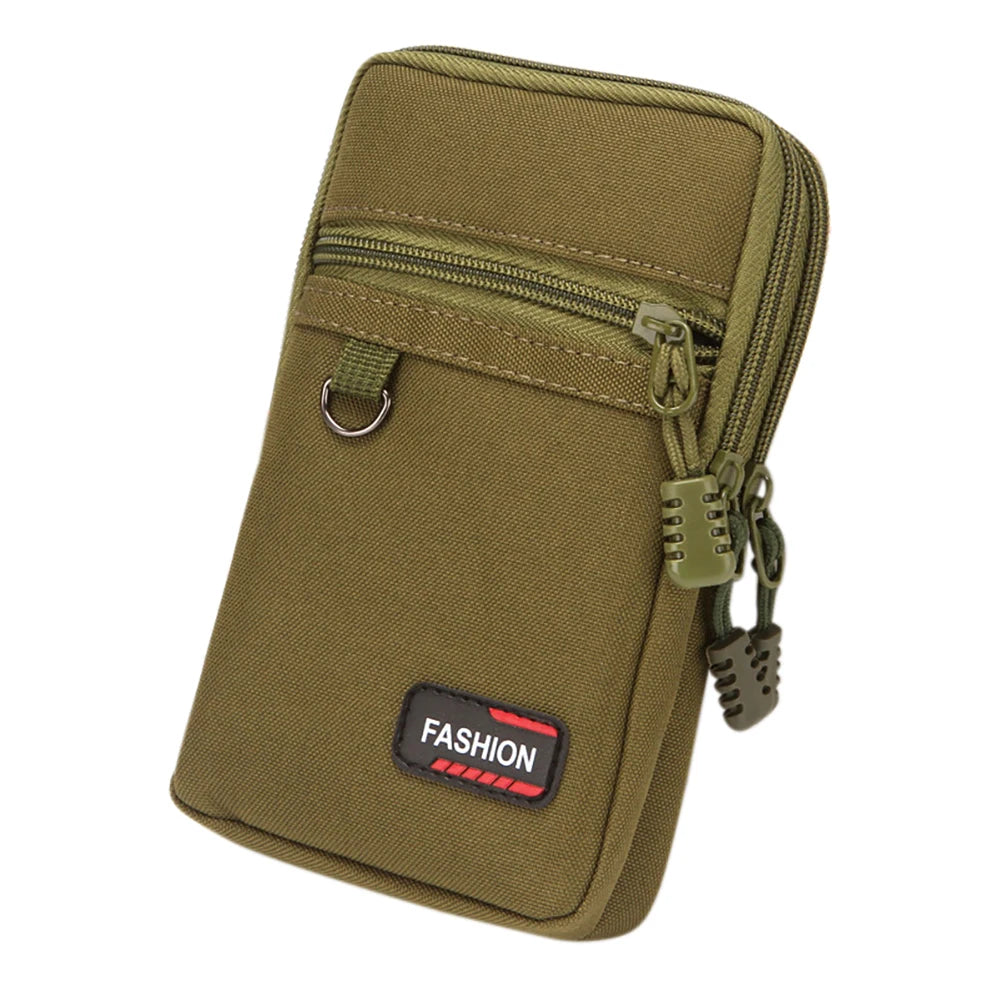 7 Inch Mobile Phone Pocket Portable Phone Organizer Bag Nylon Wear- Lightweight for Outdoor Camping Hunting