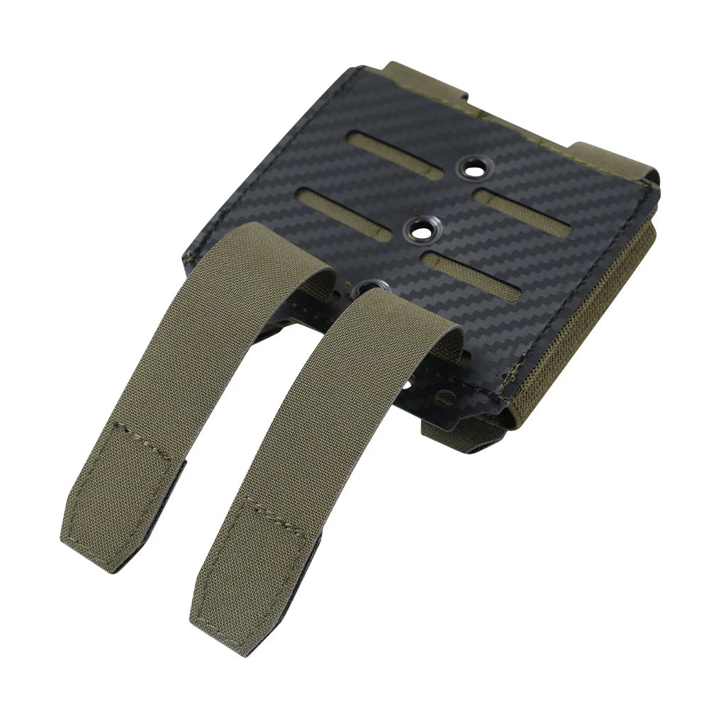 Single/Double/Triple MOLLE-Compatible 9MM Mag Pouch Quick-Release Buckle Elastic Retention Airsoft Shooting Hunting Mag Holder