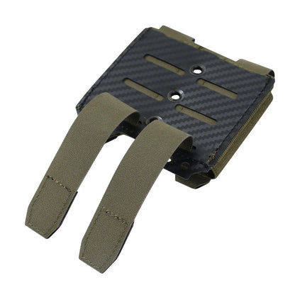 Single/Double/Triple MOLLE-Compatible 9MM Mag Pouch Quick-Release Buckle Elastic Retention Airsoft Shooting Hunting Mag Holder
