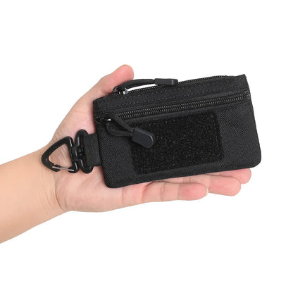 Outdoor Sports Men Tactical EDC Wallet Portable Coin Pouch Key Bag Waist Bag Durable Card Bag Zipper Wallet Accessory Bag