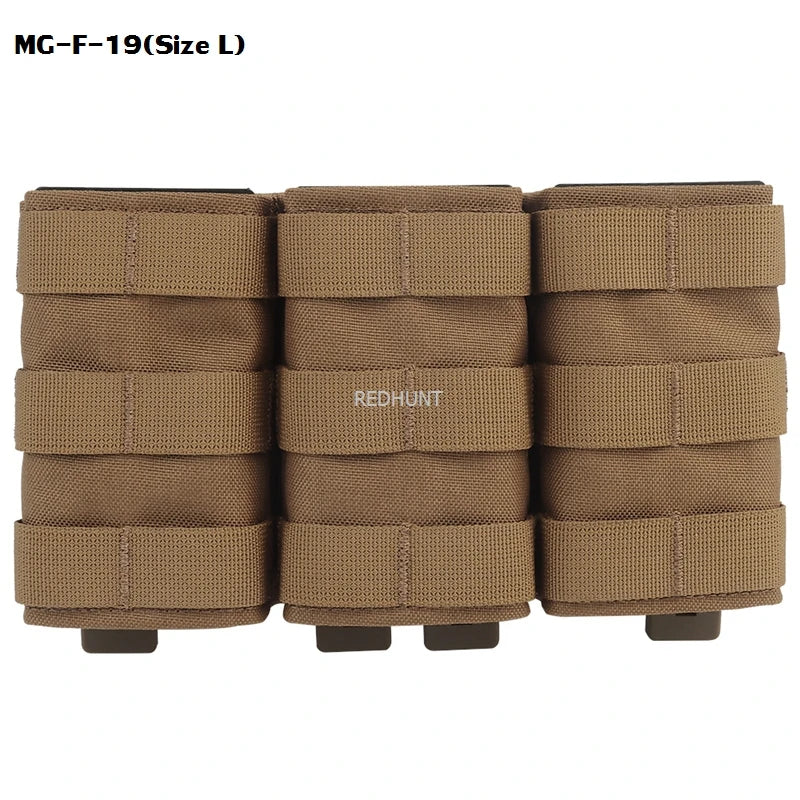 Molle Combat Bag Vest Mag Pouch Pack Fast Cartridges Clip Ammunition Carrier Ammo Holder Tactical Mag 7.62 Triple Magazine Pouch