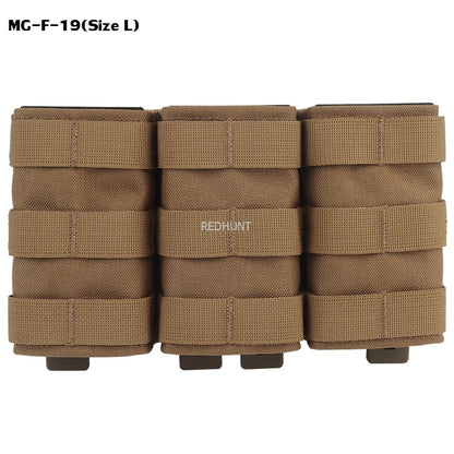 Molle Combat Bag Vest Mag Pouch Pack Fast Cartridges Clip Ammunition Carrier Ammo Holder Tactical Mag 7.62 Triple Magazine Pouch