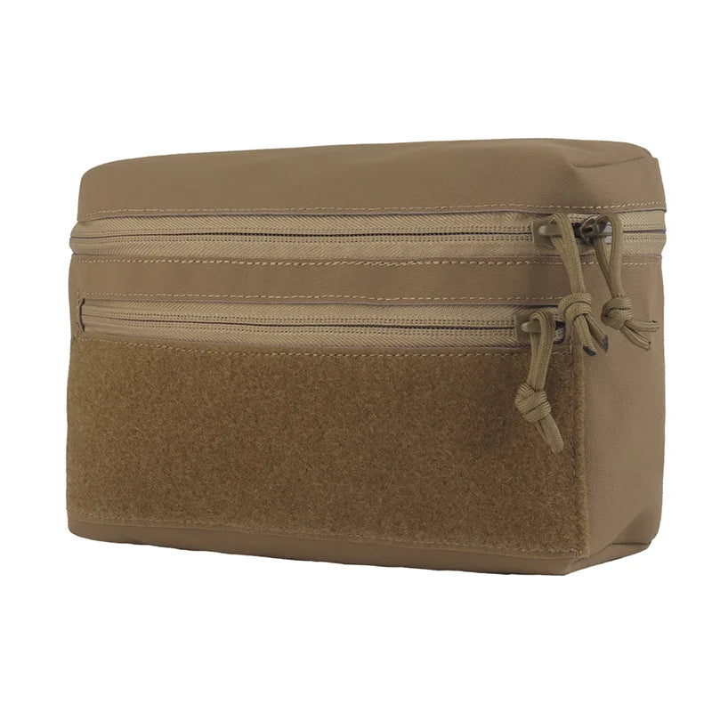 Universal MOLLE GP Pouch Large Size Multi-Use Storage with Zipper & Hook Loop Fastener for Field Vest EDC Outdoor Accessories