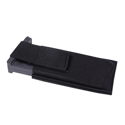 9mm Pistol Magazine Pouch Concealed Carrier Extra Single Pistol Magazine Carrier Horizontal Pouch with Safety Hook and Loop