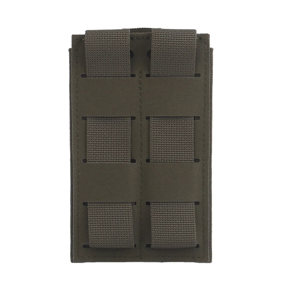 SP Elastic Single Triple Molle Mag Holster Compatible with AR 5.56 Magazine Vest Airsoft Front Panel Expansion Second Layer Bag
