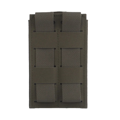 SP Elastic Single Triple Molle Mag Holster Compatible with AR 5.56 Magazine Vest Airsoft Front Panel Expansion Second Layer Bag