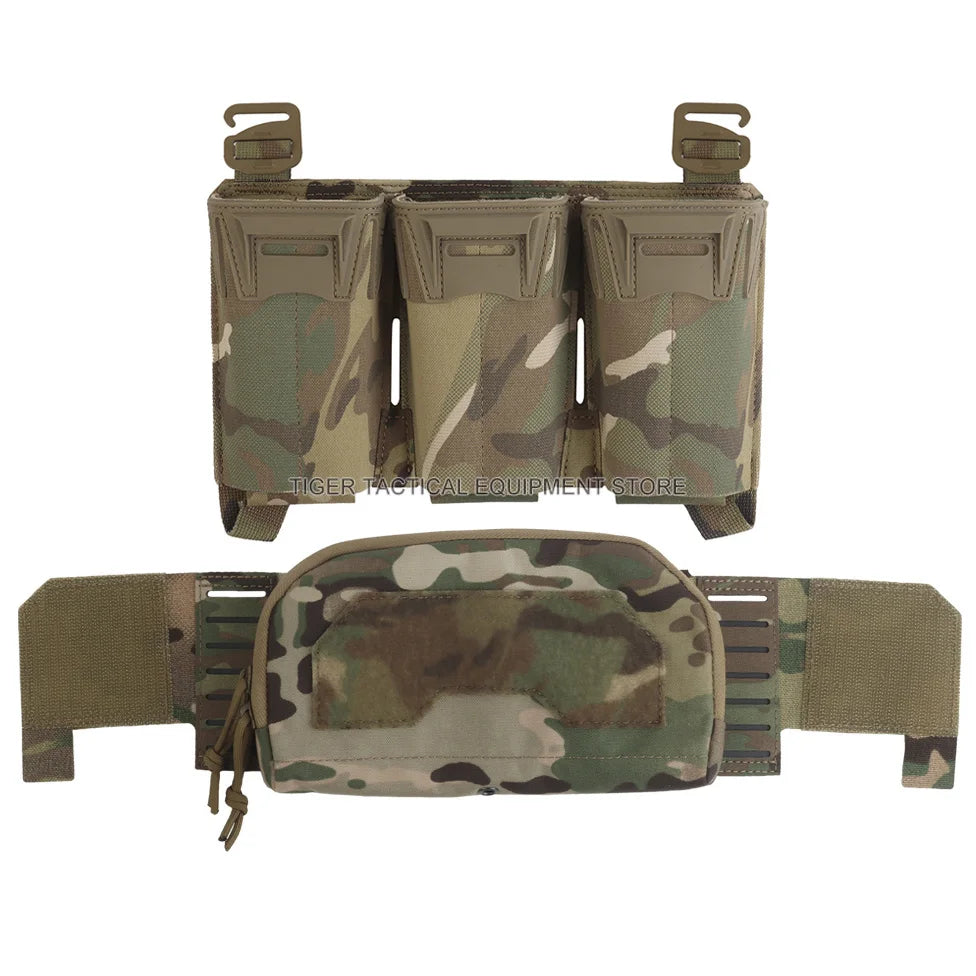Tactical Multi-caliber Mag Pouch Placard 2nd Layer Admin Pouch Set MOLLE Quick Pull Airsoft Hunting Plate Carrier Front Panel
