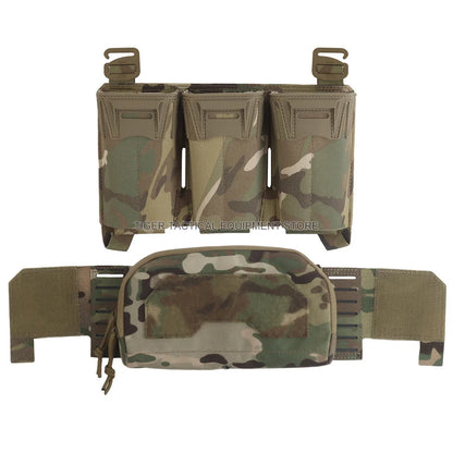Tactical Multi-caliber Mag Pouch Placard 2nd Layer Admin Pouch Set MOLLE Quick Pull Airsoft Hunting Plate Carrier Front Panel