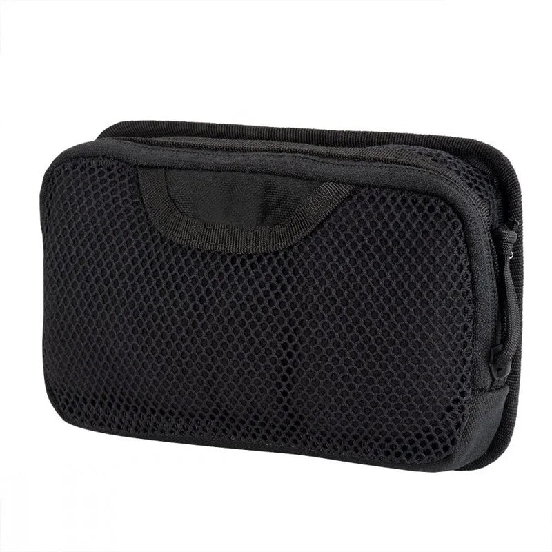 Tactical Internal Mesh Pocket Modular Insert Pouch Hook Loop Fastener Hunting Vest Backpack Organizer EDC Tool Admin Pack Bag