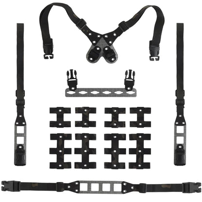 Tactical Modular Chest Rig MOLLE Link Lightweight Hunting Combat Airsoft Vest DIY Cosplay Chest Rig Gear Hunting Accessories