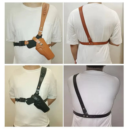 New Tactical Cowhide Underarm Holster for Quick-Draw Pistols