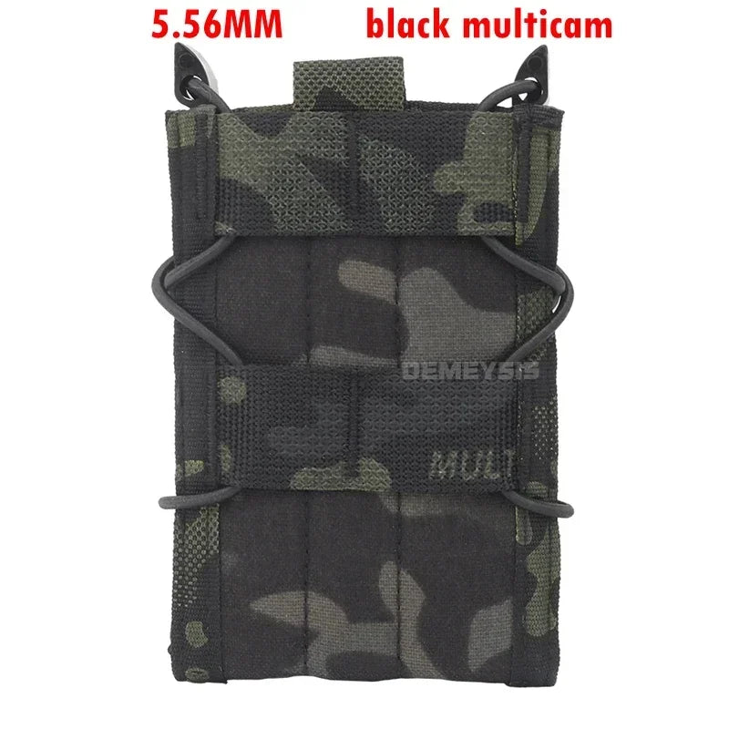 9MM 5.56 Magazine Pouches Tactical AK AR M4 AR15 Single Magazine Bag Rifle Pistol Molle Mag Holster Pouch Hunting Tools Holder