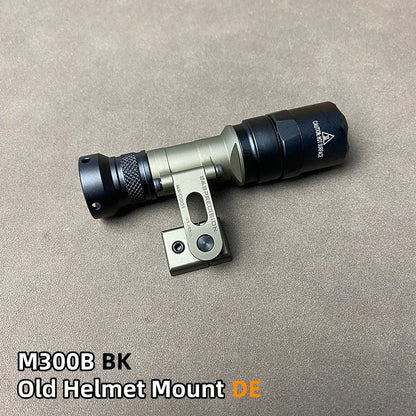 SOTAC Tactical SS MAX Helmet Light Mount with M300V M300B SF Flashlight for Helmet Rail