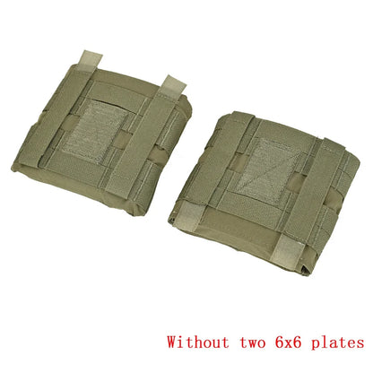 Tactical Ultralight Side Plate Pouch 6x6 Side Armor Carrier Pouch EVA Pad Sundry Bag for TMC AVS LV119 JPC Hunting Vest