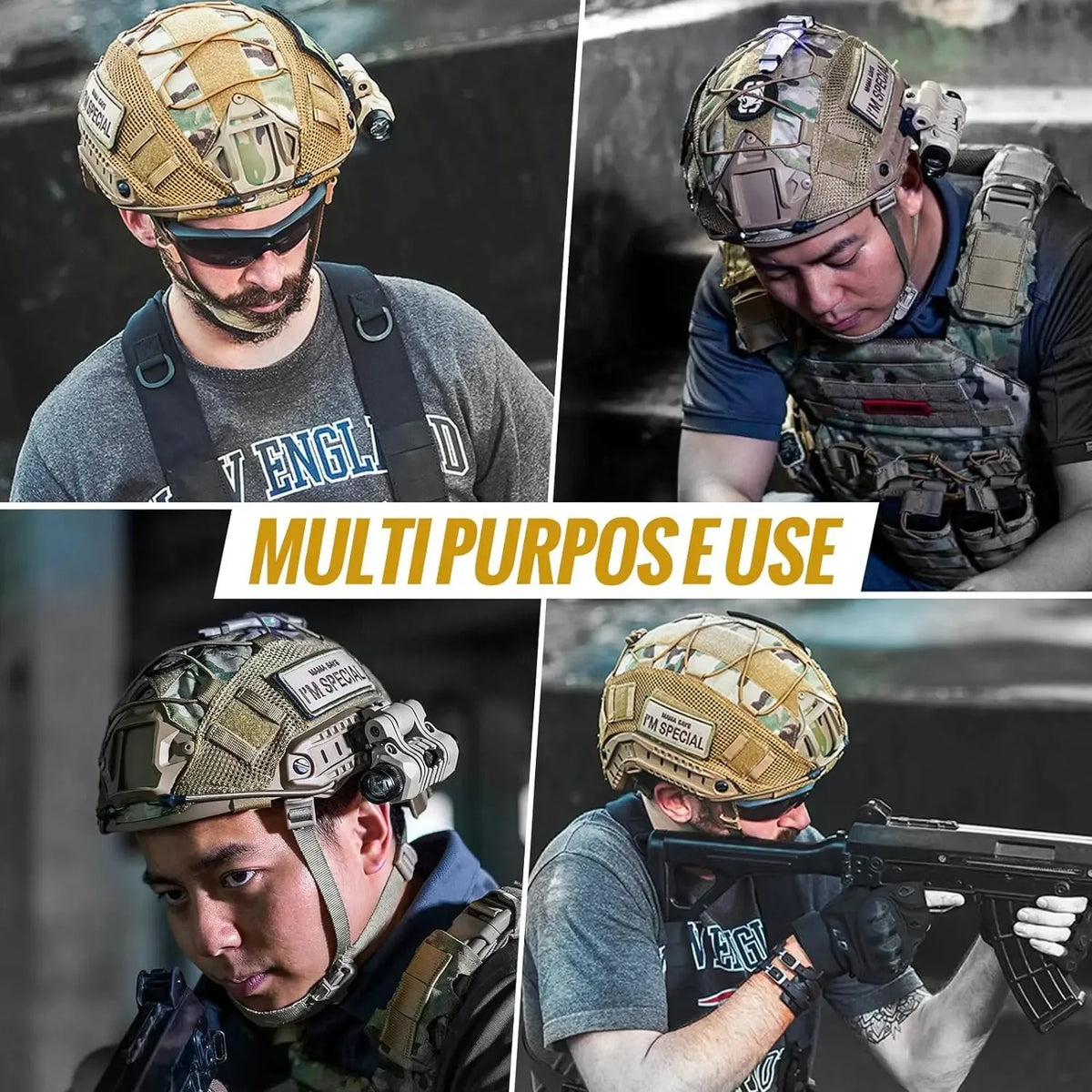 1000D Nylon Combat Helmet Cover for Fast MH PJ BJ Helmet Accessories Hunting Airsoft Headgear.with Elastic Cord
