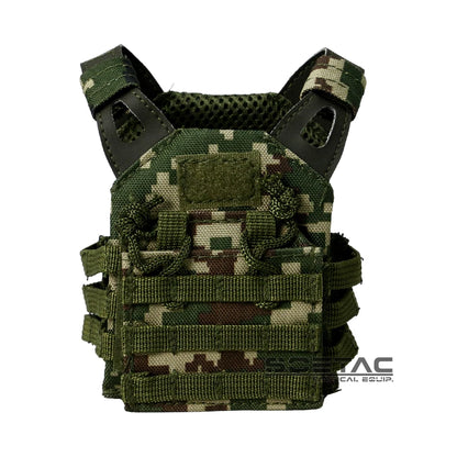 Paintball Mini Molle Vest Adjustable tactical accessory Kitty Camo Doll Carrier Decorative Tactical Gear Beer Vest 600D Nylon