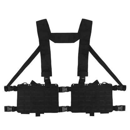 Outdoor Vest with Adjustable Shoulder Straps and Double Storage Pockets Nylon Texture for Outdoor Activity and Training