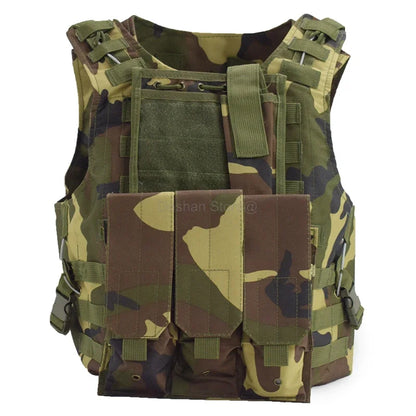 Outdoor Tactical Vest Gear Vest Plate Carrier Airsoft CS Wargame New Style Hunting Equipment Paintball Camouflage Armor