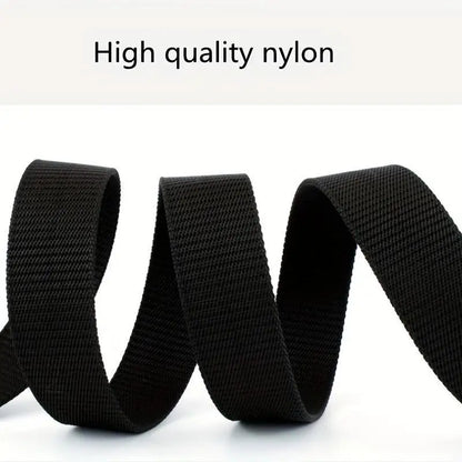 120cm Tactical Nylon Belt with Metal Buckle, Men's Training Accessory, Durable Waistband for Outdoor Activities, Essential Gear