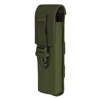 Tactical Flashlight Pouch Holster Molle Torch Holder Carry Case EDC Tool Waist Bag Outdoor Sport Camping Hunting Accessories