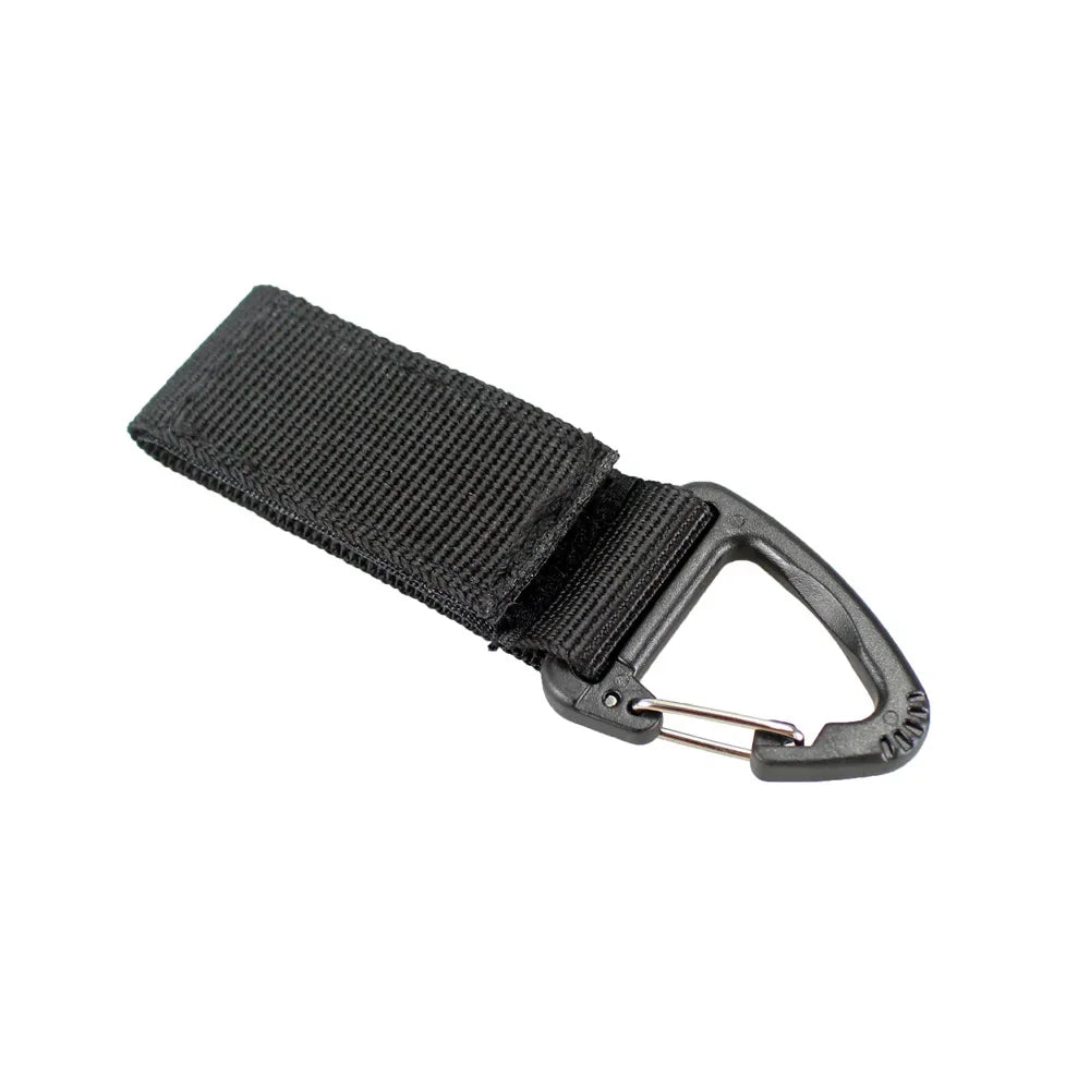 Outdoor Camping Hiking Climbing MultiTool Molle Nylon Webbing Clip EDC Tool Belt Ribbon Keychain Clasp Hook Carabiner Buckle