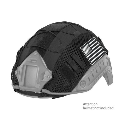 1000D Nylon Breathable Mesh Helmet Cover Magic Sticky Fixed Stickable Badge
