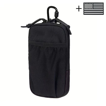 Mobile phone storage bag with mountain buckle, suitable for outdoor hiking, daily commuting, and travel as a portable waist bag