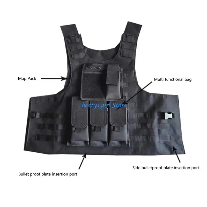 C7AB Multifunctional Breathable Combat Training Vest Plate Carriers Vest Vest for Hunting Outdoor Sports