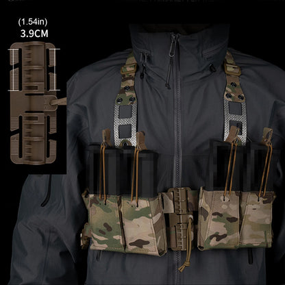 2pcs Plate Carrier Quick Release Buckle Easy Installation Hunting Vest Webbing Adapter for Outdoor Hunting Training