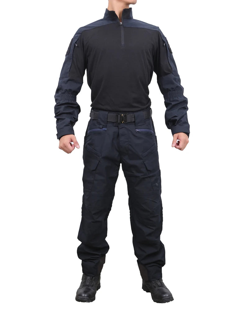 Tactical Suit PAZAGUILA Frogman Combat Shirts Pants Set Men Field Training FROG Scouting Uniform CS Airsoft Shot Kit