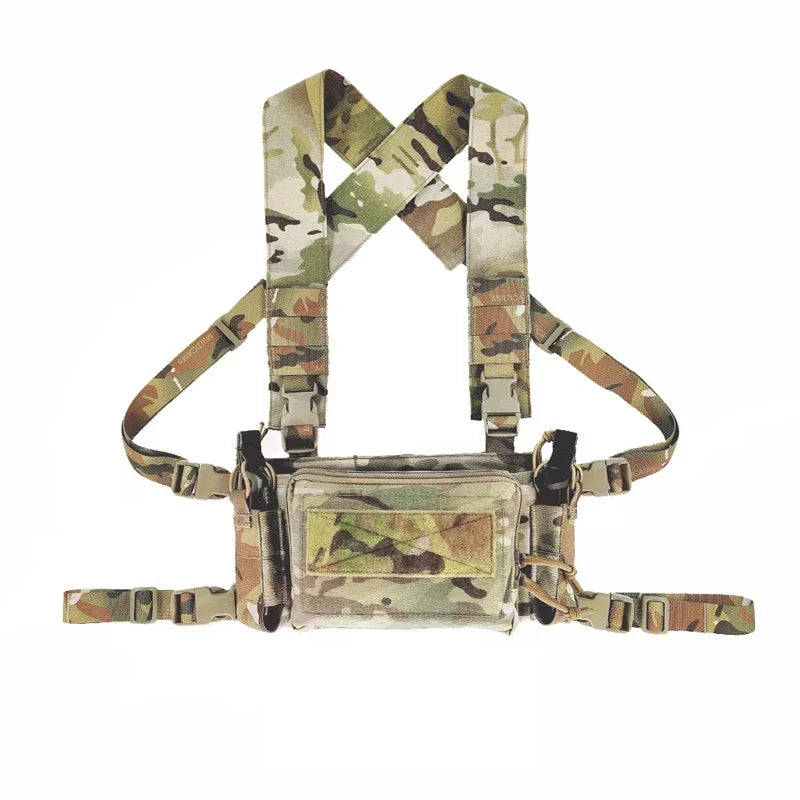 Tactical D3CRM Chest Rig Airsoft Micro Chest Vest Hunting Multi-function Modular Lightweight 500D Vest Mag Pouch Gear
