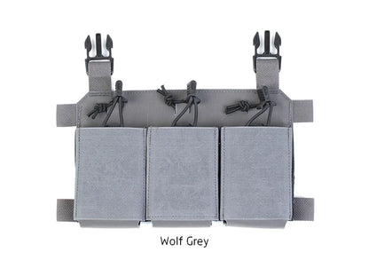 PEW TACTICAL THORAX TRIPLE RIFLE MAG PLACARD 556 762 545  Front Flap AIRSOFT FP09